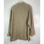 Classiques Entier  Womens 100% Linen Tunic Top Size M Beige Oversized Lagenlook Photo 4