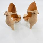 Sigerson Morrison Women's Marino Diamond Sandals Size 8 Soft Tan Pink Photo 5