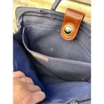 Vintage Capezio black & brown faux leather laptop briefcase Black Photo 4