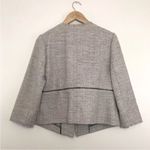Classiques Entier  Womens Size S Open Front Tweed Jacket Blazer Fray Hem NWT $268 Photo 3