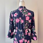 Birdy Grey Floral Navy and Pink Getting Ready Robe Size XL/XXL Photo 4