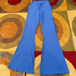 Aerie NWOT Offline by Real Me Flare Leggings Waffle Knit Texture Blue Size Large Photo 0