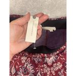 Anthropologie  Damask Jacquard Flare Pants Purple Floral Sz 8 NWT Photo 4