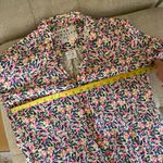 FRANK & ELIEEN Hunter Linen Button Front Dress In Neon‎ Floral Size Small Pink Photo 11