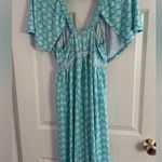 Cabana Life UBF 50 Patterned Maxi Dress Blue Photo 2