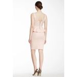 Alice + Olivia Sleeveless Tracey Shimmer Peplum Mini Dress Pink Size 0 Photo 1