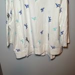 Nic+Zoe coral reef embroidered white beachy tunic top size 1X Photo 3