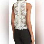 Free People  cream Lace open crossover top L Photo 3