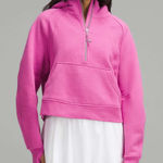 Lululemon  Scuba Oversized Half-Zip Hoodie Pow Pink Tone Photo 0