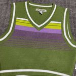 Urban Outfitters Randi Shrunken Sweater Vest NWT Size M - Green Photo 6