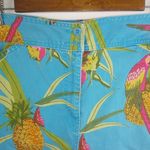 Bill Blass  14 Stretch Aloha Pineapples Jeans Capri Pants Plus Photo 4