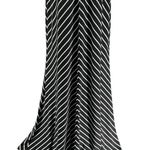 Just Taylor Bodycon Fit and Flair Maxi Black and White Striped Dress 10 NWT Photo 1