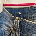 Gap Medium Indigo Wash Distressed Girlfriend Vintage Mid Jeans Photo 2