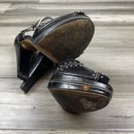 Michael Kors  Astor Quarter Strap Heels Women's Black Silver Studs 9 Photo 4