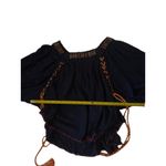 Rocks & Indigo Embroidered Floral Top M Boho Hippie Costal Cowgirl Coconut Girl Orange Size M Photo 8