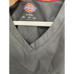 Dickies  Women's Scrub Top Shirt Short Sleeve V Neck Size Large Solid Black Photo 9