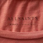 ALLSAINTS Coral Pink Crewneck T-Shirt Women’s Size XS Soft Lightweight Tee Photo 2