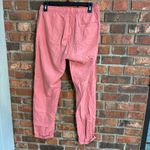 ONIA  womens pull on drawstring linen blend pants pink small Photo 4