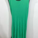 carole little Carol Little Kelly green and navy ruched tie side dress size small Photo 3