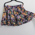 Candie's  Floral Ruffle Mini Skirt Size 11 Ruffle Flirty Mini Coquette Skirt Photo 2