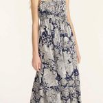 J.Crew  Collection Gathered Tank Midi Maxi Dress Ratti Seashell Ocean Coastal 10 Photo 0