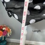 Urban Outfitters  black and white polka dot ruched corset dress with puff sleeves Photo 4