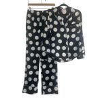 Victoria's Secret ✨Victoria Secret Afterhours Satin Two Piece Polka Dot Long Sleeve Sz M Pajamas✨ Photo 7
