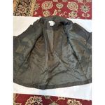 Coldwater Creek ‎ Textured Brown Blazer Jacket Women's S Mock Neck Button Front Photo 7