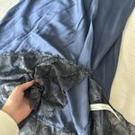 Free People New with tags! Lace Half Slip Skirt - size medium, navy & black Photo 5