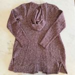 Abercrombie & Fitch Abercrombie Fitch Women's Hooded Cardigan Sweater Mauve Speckled Knit Size S Photo 7
