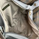 Anthropologie Rafaella Tote Bag Large Faux Leather Light Blue Photo 5