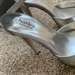 Charles by Charles David  Platform Heeled Shoes Silver Gray Party Wedding Heels Photo 2