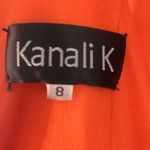 Kanali K Prom Dress; Orange; Size 8 Photo 4