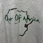Vintage Out of Africa Kenya Nomadsaya Graphic Tee Large Gray Adult Unisex Fit Photo 6