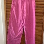 Maeve By Anthropologie Pull-On Curved Poplin Pink Trousers Sz XS Photo 1