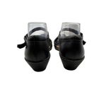 Womens Clarks Size 10 Leather Strappy Low Wedge Sandals Shoe Black Photo 5