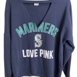 PINK - Victoria's Secret PINK Victoria’s Secret Exclusive MLB Seattle Mariners Graphic Navy Pull Over M Photo 1