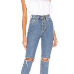 We Wore What NWT  The Danielle High Rise Vintage Straight in Spring St Hole Size 26 Photo 2