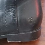 Frye  Black Chic Feminine Edgy Streetwear Retro Leather Knee-High Boots Size 7.5 Photo 2
