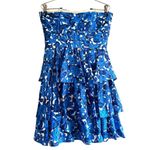 Cynthia Steffe Silk Floral Tiered Strapless Mini Dress Sz 6 Photo 2