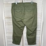 Torrid  Stretchy Cropped Olive Green Jeans w Adjustable Hem-16 Photo 1