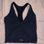 Gymshark Whitney Simmons  Black Racerback Cropped Tank Photo 0