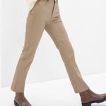 Gap Cheeky Straight High Rise Tan Leather Pants Photo 3