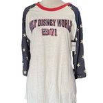 Disney NWT Walt  World ‘71 Americana Raglan Baseball Tee | Medium Photo 0