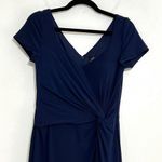 La Femme 27872 Short Sleeve Twist Knot Gown Photo 3