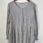 Aura  Speckled Long Sleeve Midi Dress Size Medium Photo 2