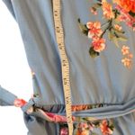 Reb & J 220 Blue Floral Long Sleeve Maxi Dress Large Cottagecore Baby Shower Photo 10