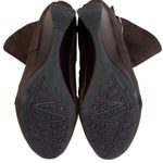 EUC Earth Brand Earthies Leather Wedge Boots Brown Size 6 1/2 Photo 7