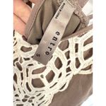 Entro  Crochet Tank Top Brown Sleeveless Casual Summer Beach Cover‎ Up Photo 2