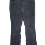 Chico's Women's Gray Cotton Blend Velvet Floral Boot Cut Jeans Sz 0.5(6) Short Photo 0